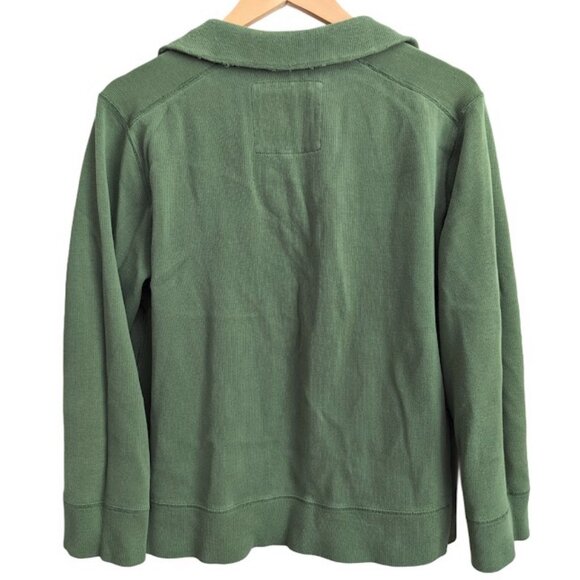 MARTIN + OSA Red Zip Neck Long Sleeve Sweatshirt - Picture 2 of 13